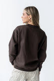 Marie Oversized Sweatshirt in Brown