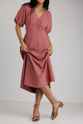 Maeve Midi Dress in Mauve FINAL SALE