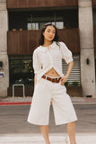 Lyla Collared Lace Top in Ivory FINAL SALE