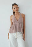 Cely Tie Babydoll Top