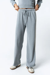 Kourtney Waffle Knit Pants in Grey