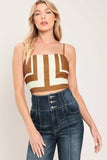 LUXE COAST BROWN IVORY TOP PANT SET