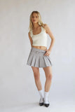 Sloan Woven Pleated Mini Skirt