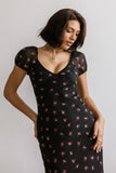 Cammie Floral Maxi Dress in Black FINAL SALE