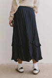 Franky Midi Skirt in Navy FINAL SALE