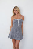 Liv Gingham Fit and Flare Mini Dress