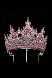 Pink Rhinestone Queen Tiara