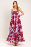 LOVE BLOSSOM FLORAL MAXI DRESS