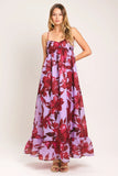 LOVE BLOSSOM FLORAL MAXI DRESS