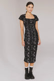 Kensie Ruched Midi Dress FINAL SALE