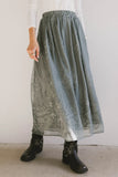 Grace Floral Tulle Skirt in Teal FINAL SALE