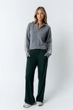 Joshua Striped Jacket in Heather Grey