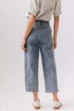 Khai Cropped Pants in Denim FINAL SALE