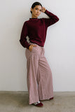 Monroe Knit Sweater in Burgundy FINAL SALE