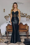 Traci Gown Metallic Satin Corset Dress