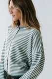 Miriam Striped Cardigan in Blue