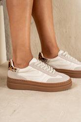 Steve Madden Dodge Platform Sneakers in Bone FINAL SALE