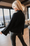 Paige Mock Neck Sweater in Black FINAL SALE