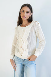 Brynn Braided Sweater FINAL SALE