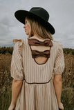 Berlin Corduroy Baby Doll Midi Dress in Taupe FINAL SALE