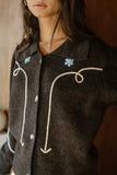 Ramero Embroidered Cardigan FINAL SALE
