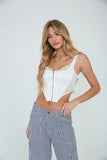 Adrie Satin Corset Top