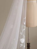 Delicate 3D Flower Lace Cathedral Veil Bridal Veil Wedding Veil