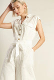 KNOW BETTER WHITE EYELET JUMPSUIT