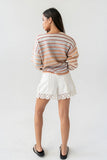 Nicole Striped Knit Sweater