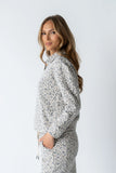 Patricia Collared Sweatshirt in Leopard FINAL SALE