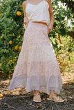 Shauna Mixed Media Maxi Skirt