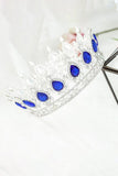 Royal Blue Crystal Baorque Crown