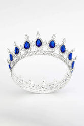Royal Blue Crystal Baorque Crown