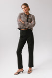 Willow Slim Straight Trouser in Black