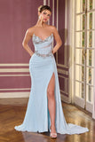 Bowie Gown Draped Chiffon Evening Dress