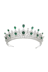 Green Zircon Wedding Crown