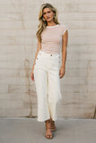 Amiri Wide Leg Jeans in Cream FINAL SALE