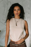 Maia Braided Top in Bone