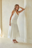 Cora Mesh Halter Midi Dress