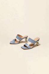Square Toe Shaped Gourd High Heels