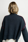 USA Oversized Sweater in Navy FINAL SALE