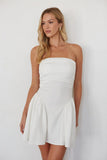 Pixie Ruched Bardot Mini Dress