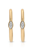 Large Marquise Crystal Hoops