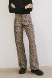 Marshall Straight Leg Jeans in Leopard