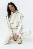 Mozie Contrast Sweatshirt in Grey