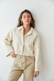 Lyndsey Sherpa Cropped Jacket