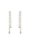 Crystal Sun Shower Dangle Earrings