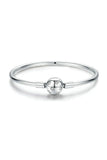 Star Bangle Bracelet In Sterling Silver