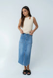 Landry Denim Midi Skirt