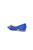 Cocktail Pointed Toe Flats With Crystal